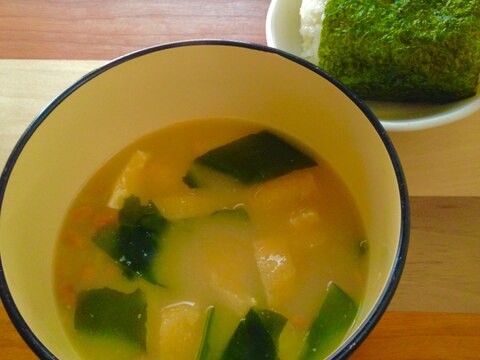 納豆のとろとろお味噌汁♪